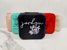 Load image into Gallery viewer, Travel Jewelry Box- Flower