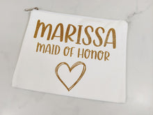 Load image into Gallery viewer, Zip Top Makeup Bag