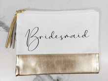 Load image into Gallery viewer, Zip Top Canvas Bag- Gold